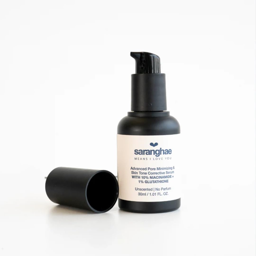 Advanced Pore Minimizing Serum with 10% Niacinamide & 1% Glutathione – Skin Tone Correcting Face Serum for Smooth, Radiant-Looking Skin – Lightweight, Fast-Absorbing Formula