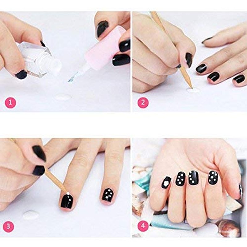 Rocutus 1000pcs Nail Art Wood Sticks Cleaning Nail Polish Cuticle Pusher Remover Manicure Tools for Women (1000 Pieces)