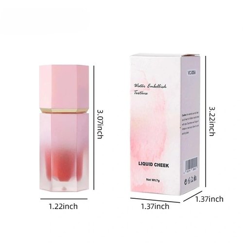 8 shades of liquid blushLong-lasting matte, silky, delicate blush Natural color enhancement Color Bloom Dayglow Cheek Liquid Blush Makeup (#7, 0.24)