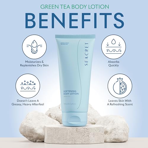 SEACRET Softening Body Lotion Green Tea- 3.4 Fl.Oz, 100ml