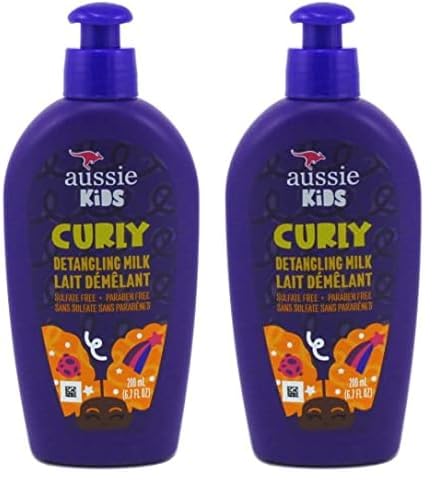 Aussie Kids Curly Detangling Milk 6.7 Ounce (200ml) (Pack of 2)