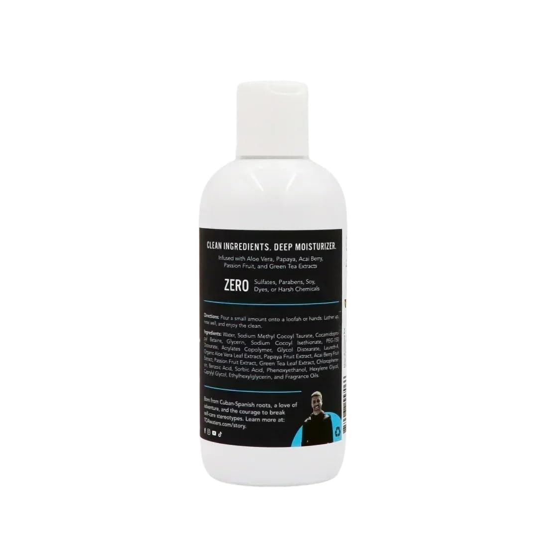 TOA Waters Crystal Winds Body Wash, Lavender & Limewood – Relaxing Sulfate-Free Shower Gel, Organic Aloe & Green Tea, Vegan Hydrating Cleanser