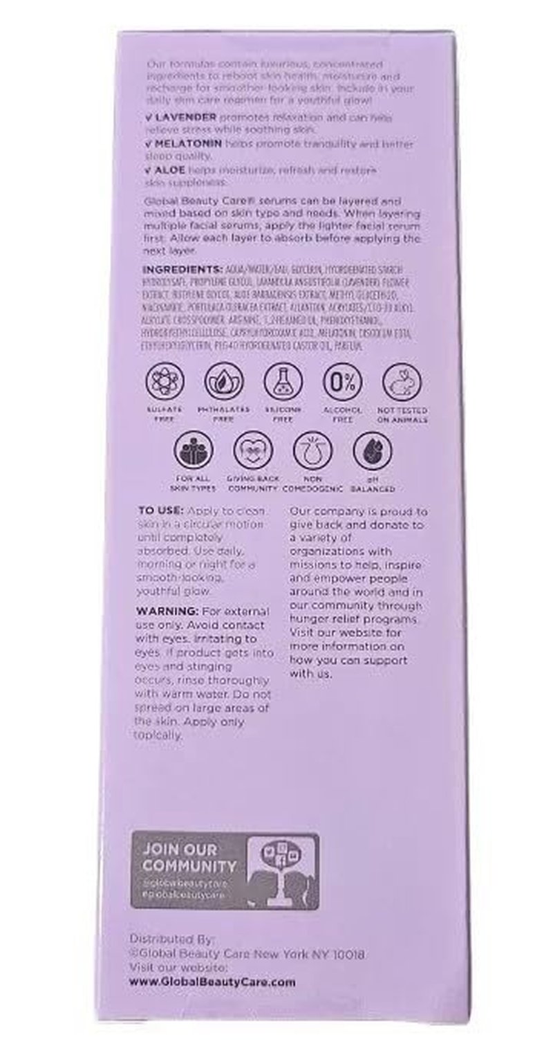Calming Nighttime Recovery Facial Serum - Hydrating Anti-Aging Formula for Glowing Skin