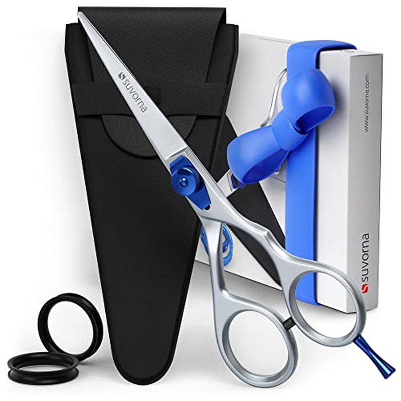 Suvorna Hair Scissors - Shears for Hair Cutting - Hair Cutting Scissors Professional- Scissors for Barbers, Salons, Hairdressers - Made of 6.5" Japanese Stainless Steel and Extremely Razor Sharp Edge.