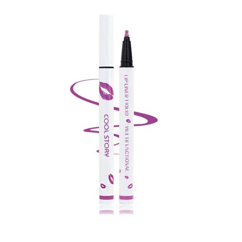 Anokia Cool Story Lip Liner Liquid, Cool Story Lip Liner, Longwear Liquid Lip Liner, Liquid Lipstick & Lip Liner Pencil, 2-in-1 Waterproof Long-Lasting Matte Liquid Lipstick for Women (08#, 0.6ml)