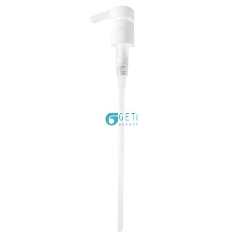 4-Pack Liter 33.8 oz Shampoo Conditioner Pump Dispenser | Fits Most Leading Brands of Liter Shampoo and Conditioner Containers with a 1-inch Diameter Opening | White | 4cc per Pump | by Geti Beauty