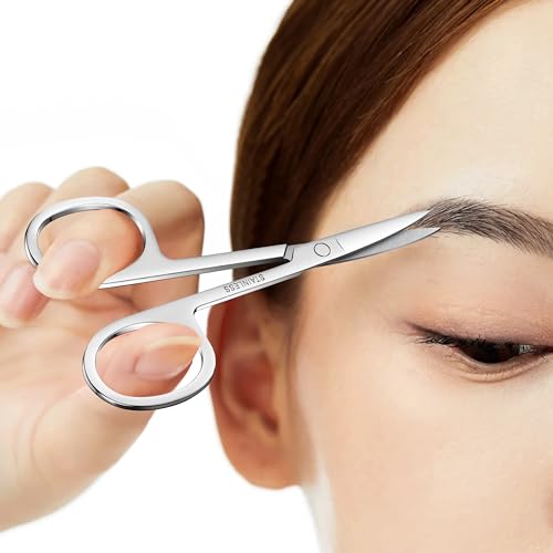 NATZERAT 5-Piece Set of Facial Hair Small Trimmer Scissors For Men's and Women's Hair is suitable,Eyebrow, Nose Hair, Mustache, Beard, Eyelashes