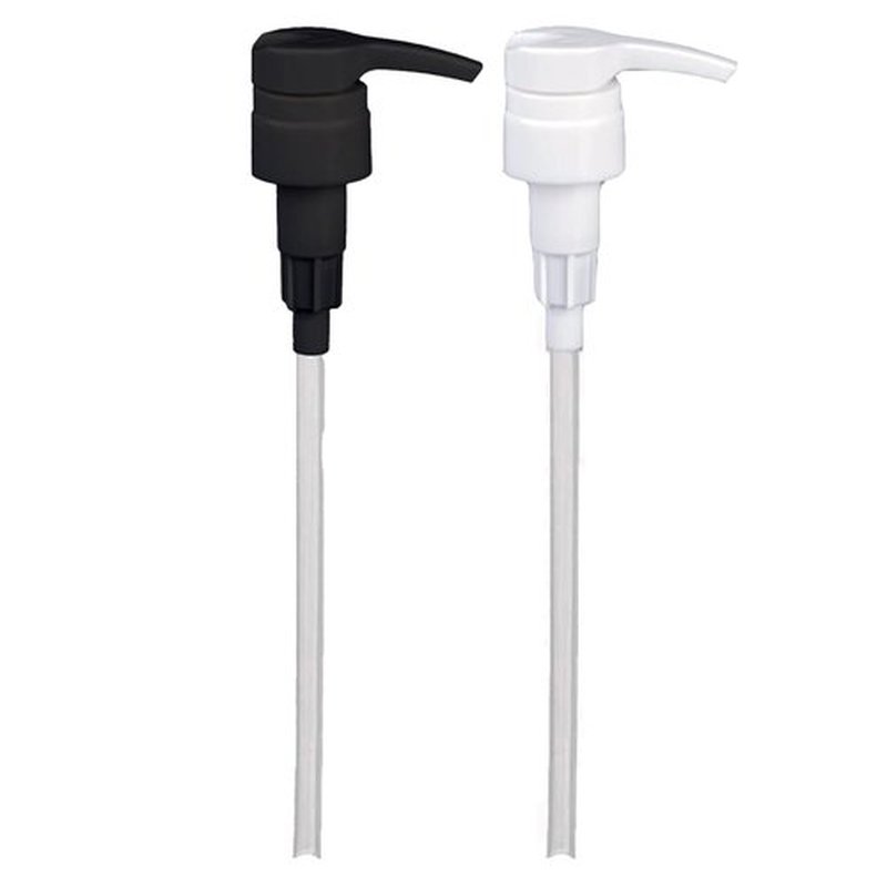 Universal Shampoo/Conditioner Dispenser Pump for Bottles, Leak Proof, Pump Top Fits 1 L/33.8 oz Bottles, 28/410 Neck Size, Variety Pack of 2 (Includes Black and White Pumps)