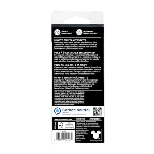 Tweezerman Rapunzel Slant Tweezer - Eyebrow Tweezers for Women and Men