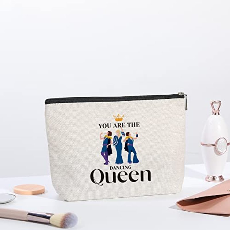 kdxpbpz Mamma Music Makeup Bag, Mamma Fans Gifts, You Are The Dancing Queen, Mamma Stuff Musical Comedy Gift for Family Friend Women, Travel Toiletry Makeup Organizer Zipper Pouch