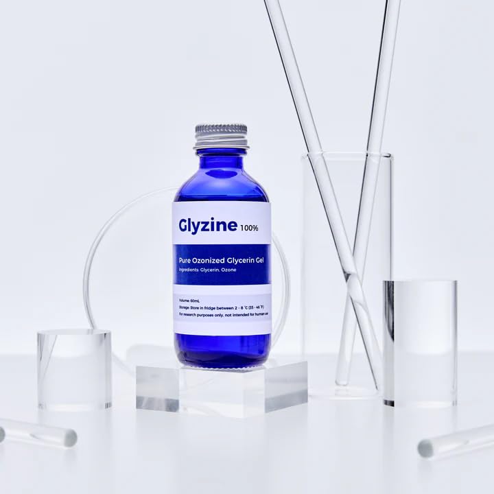 Glyzine Ozonized Glycerin - Deep Moisturizing Humectant for Face & Body | 2 oz | Anti-Aging & Acne Support