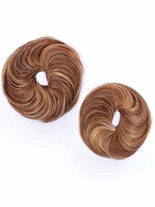 Style-a-Do/Mini-Do Duo Pack Color R22 SWEDISH BLONDE - Hairdo Set of 2 Hair Wraps Tru2Life Heat Friendly Synthetic Formal Updo Bun Hairpiece Bundle Maxwigs Hairloss Booklet