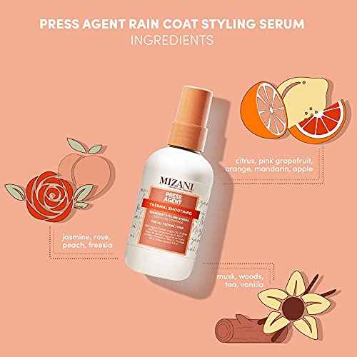 Mizani Press Agent Blow Dry Serum - Heat Styling Serum, Moisturizes & Protect Hair from Blowouts,Thermal Smoothing and Heat Protection For Dry, Frizzy Hair, With Argan Oil