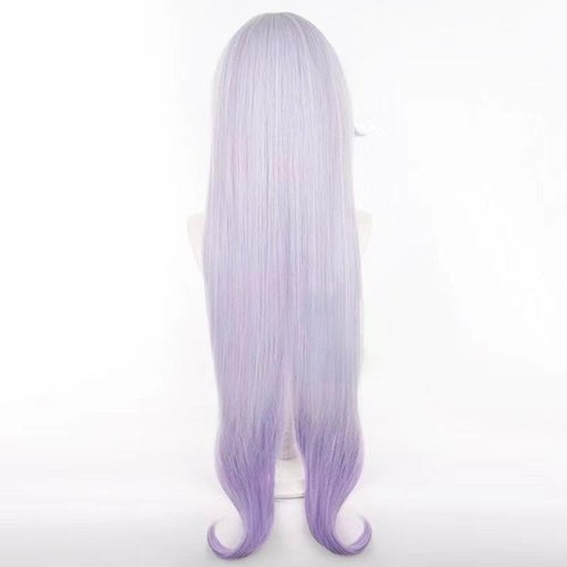 Gorgewg for Black Swan HSR Cosplay Wig Star Rail Long Straight Purple Roleplay Costume Wigs Synthetic Hair for Women