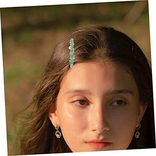 Mikinona 8 Pcs crystal stone hairpin hair barrettes for women hair jewels hair accessories for women wedding no 1 hairpin diamond hair clips hair pearls girl Metal headgear