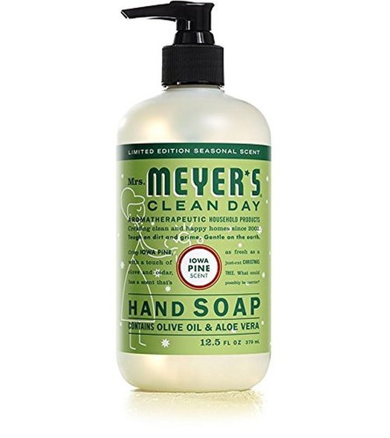 MRS. MEYER'S CLEAN DAY Holiday Hand Soap Bundle (Peppermint, Iowa Pine, and Orange Clove) 12.5 Ounces each