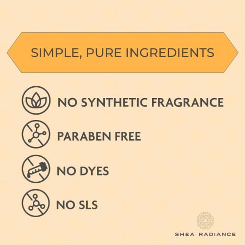 Shea Radiance P.U.R.E Raw Shea Butter | 100% Natural & Unrefined Body Butter | Soothes, Softens, & Increases Collagen | Long Lasting Moisture | Moisturizer for Sensitive Skin | Apricot Oil (5oz)