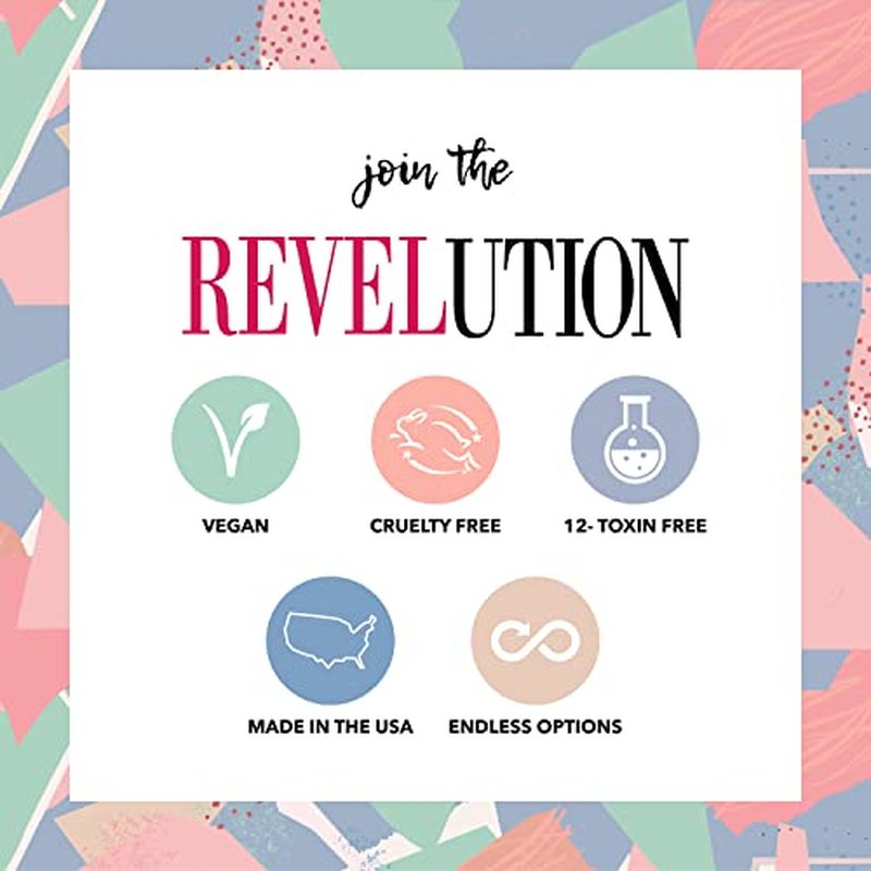 Revel Nail Dip Powder - Blue Powder Dip Nail Polish, Chip Resistant Dip Nail Powder with Vitamin E and Calcium, DIY Manicure, Tiff