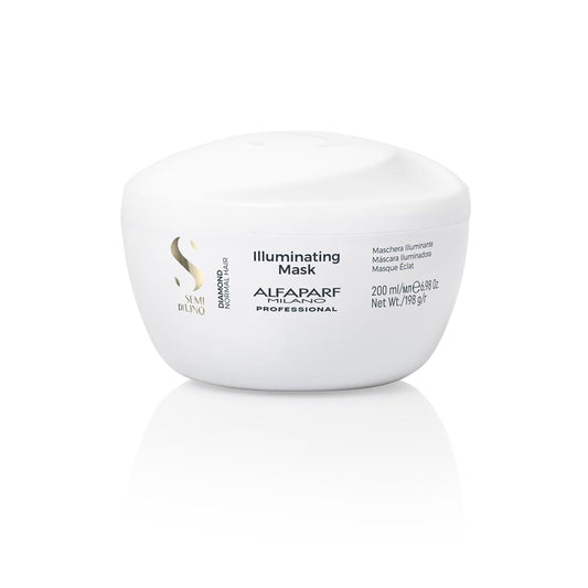 Alfaparf Milano Semi Di Lino Diamond Illuminating Hair Mask - Color Safe Deep Conditioner for Color Treated Hair - Adds Shine and Body - Sulfate, Paraben and Paraffin Free - Professional Salon Quality