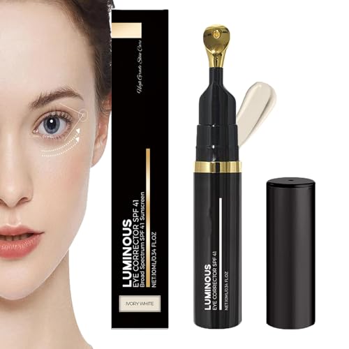 Luminous Eye Corrector Spf 41,Dermatology Luminous Eye Corrector,Dermatology Eye Corrector,Anti-Aging Moisturizing Eye Concealer for Dark Circles (1PCS-ivory white)