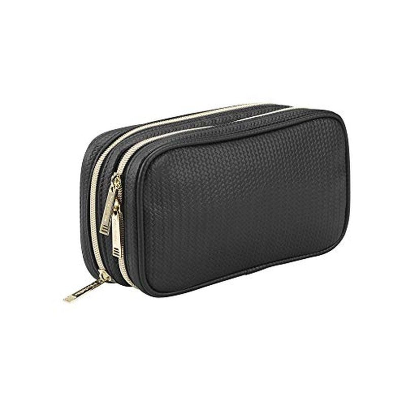 Conair Double Zip Toiletry Travel Bag-Makeup Organizer, Sage Green, 1 Count (Pack of 1)