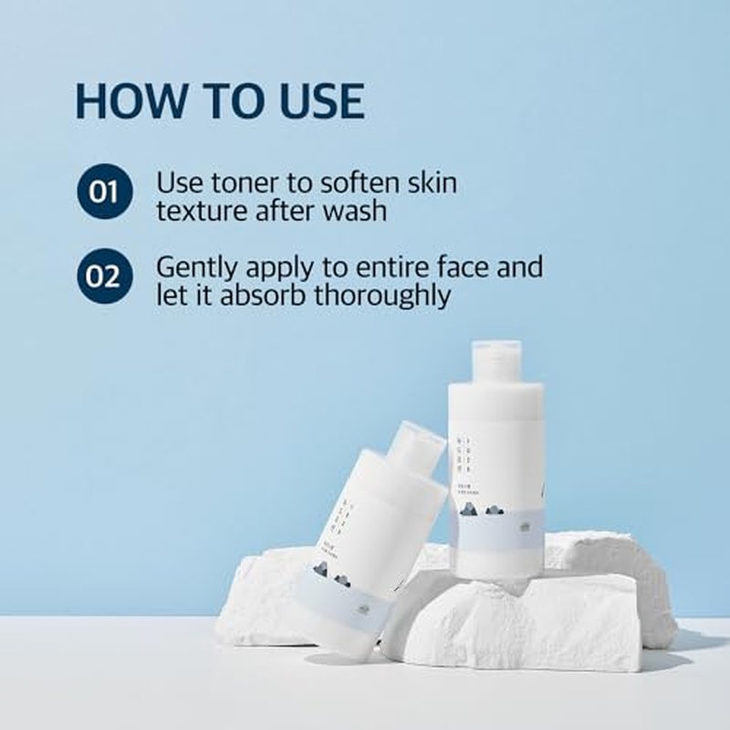 ROUND LAB 1025 Dokdo Lotion 6.76 Fl Oz, Intense Long-Lasting Hydration with Triple Hyaluronic Acid, Fluid Texture for Skin Barrier Protection, Face Moisturizer for Deep Moisture, Korean Skin Care