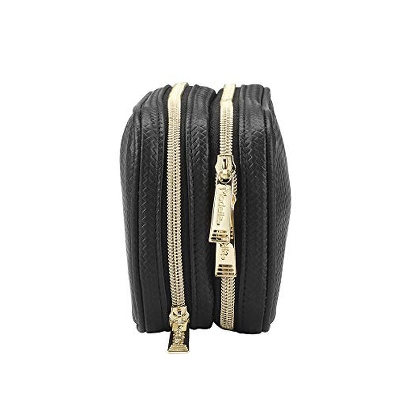 Conair Double Zip Toiletry Travel Bag-Makeup Organizer, Sage Green, 1 Count (Pack of 1)