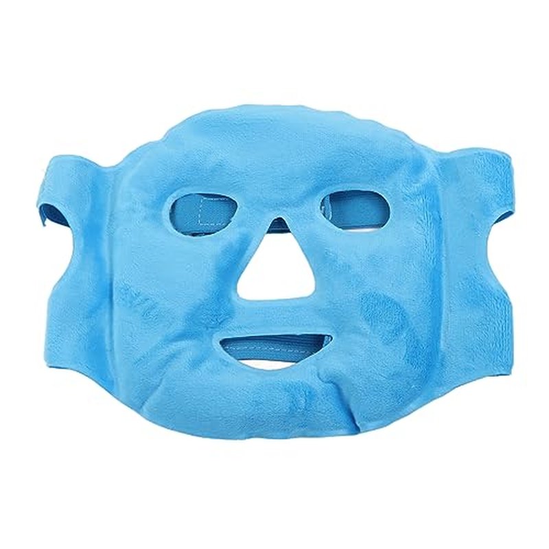 Face ice Pack ice Pack for Face Cold Face Mask Cold Face Eye Mask Ice Pack Reduce Face Puff Gel Beads Hot Heat Cold Compress Pack Face for Reusable for Post Laser Care (Dark Blue)
