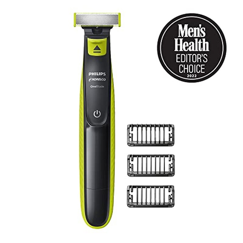 Philips Norelco OneBlade 360 with Connectivity Hybrid Face, Electric Beard Trimmer, Shaver with 360 Blade Tech & 1hr Fast Charge, 1x360 Blade, & 5-in-1 Comb, QP4530/90