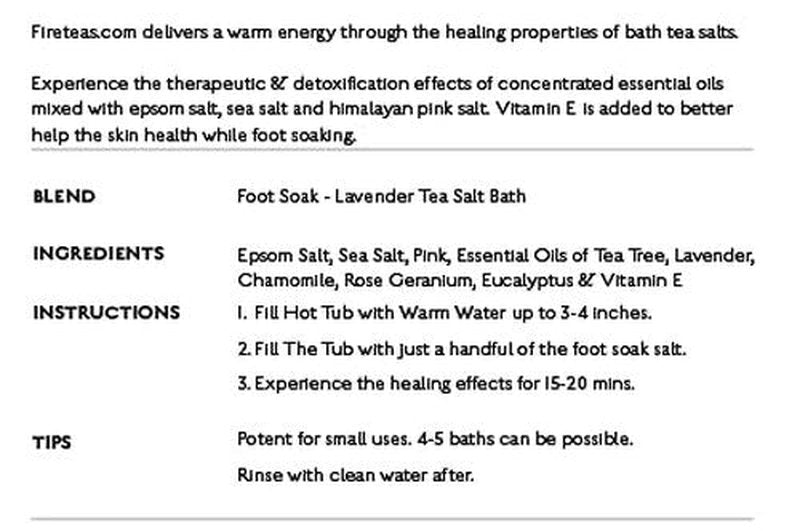 FIRE TEAS Unscented Sea Salt Bath - Dead Sea Salt, Pure Sea Salt -