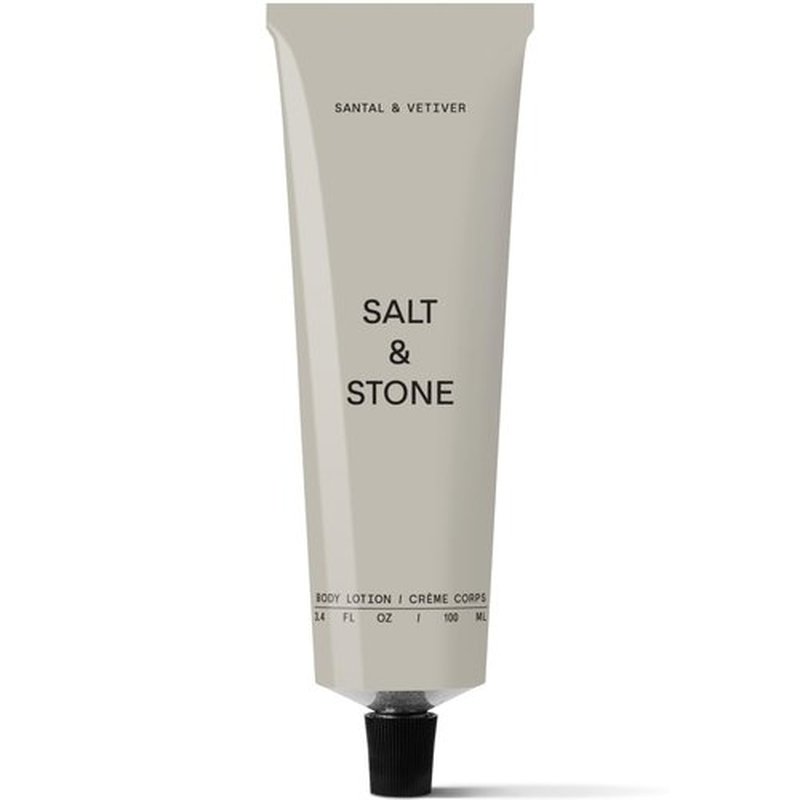 Salt & Stone Body Lotion for Women & Men| Scented Daily Body Lotion | Hydrates, Nourishes & Softens Skin | Restores Dry Skin | Fast-Absorbing | Cruelty-Free & Vegan (100 ml) (Santal & Vetiver)