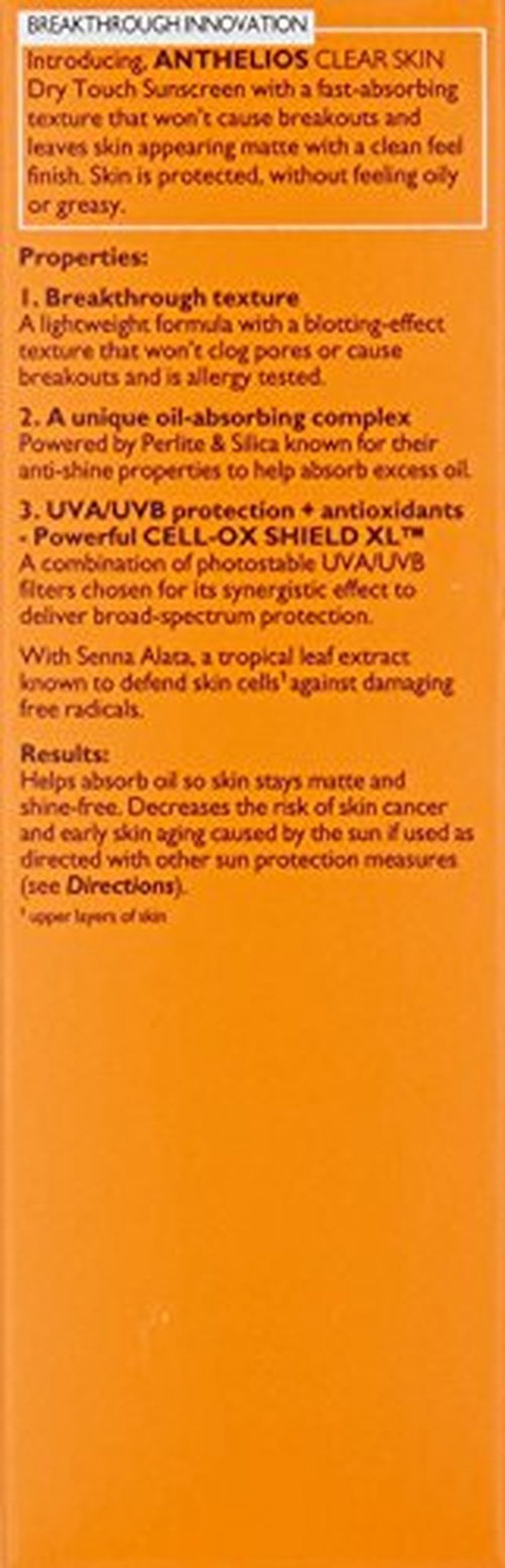 La Roche-Posay Anthelios Clear Skin Sunscreen Dry Touch SPF 60 | Oil Free Sunscreen For Face | Oil Absorbing | Broad Spectrum SPF + Antioxidants | Non-Greasy | Oxybenzone Free | Travel Size Sunscreen