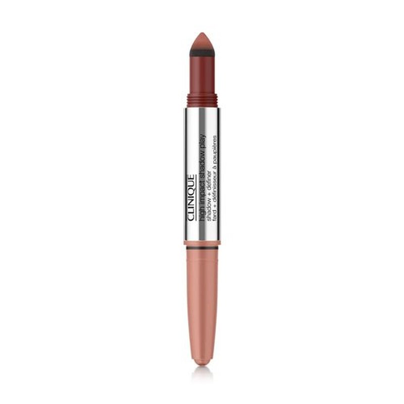 Clinique High Impact Shadow Play™ Shadow + Definer | Crease Proof, Water Resistant + Safe For Sensitive Eyes, Strawberries And Chocolate, 1 Count