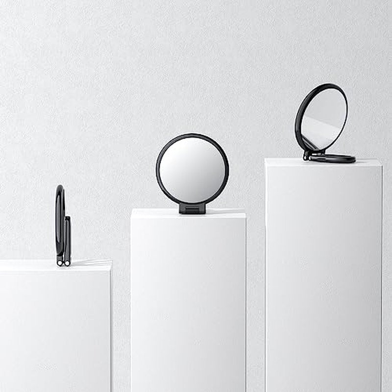 Beautifive 20X/1X Magnifying Hand Mirror with Stand, 5.4" Travel Mirror Handheld Magnifying Mirror, Double Sided Hand Mirror with Handle, Travel Makeup Mirror with 20x Magnification