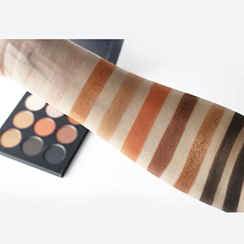 Klara Cosmetics Pro Eyeshadow Palette No 1 Bold Vibrant Long Lasting 100% Colour Pigment Earthy Peach Coral Nude