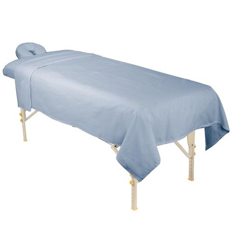ForPro Professional Collection Premium Flannel 3-Piece Massage Sheet Set, Wisteria, for Massage Tables, Includes Massage Flat Sheet, Massage Fitted Sheet, and Massage Fitted Face Rest Cover, Full