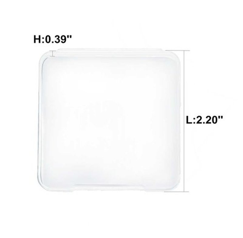 KOOBA 2pcs Square Makeup Sponges with 1 Travel Case, Beauty Face Primer Compact Powder Puff, Blender Sponge Replacement for Cosmetic Flawless Foundation
