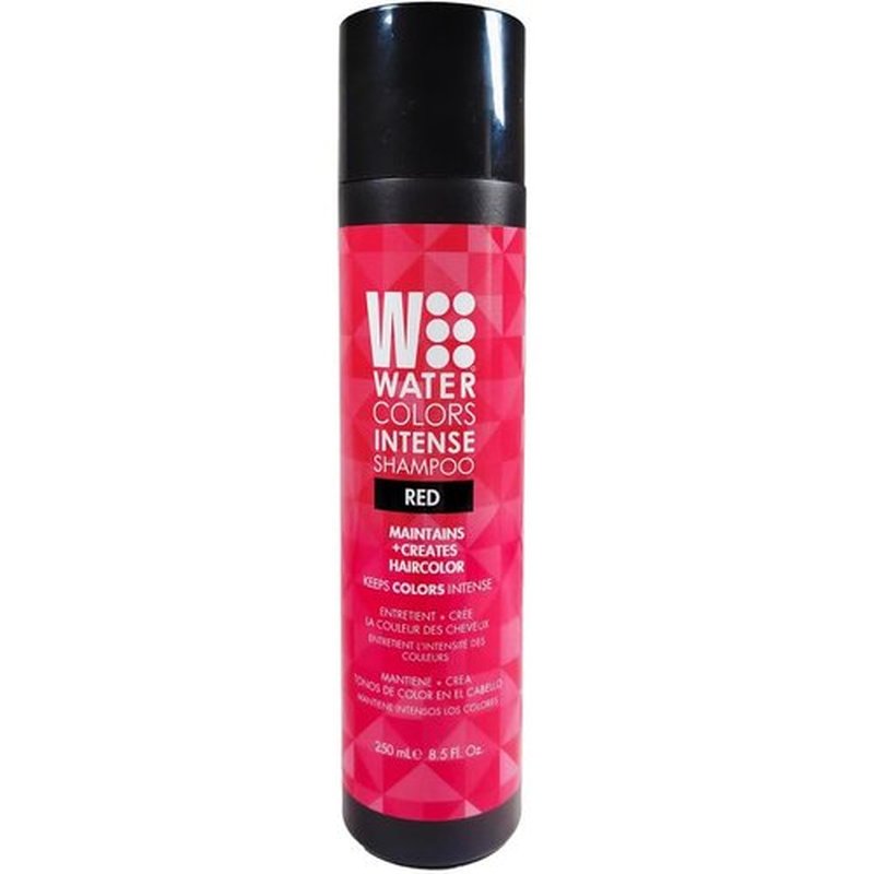 Watercolors Intense Color Depositing Shampoo, Semi Permanent Hair Color 8.5 fl oz - RED