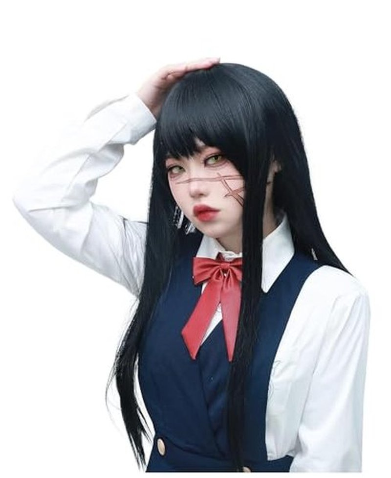 C-ZOFEK Cosplay Wig for Halloween Cosplay Costume (Black)