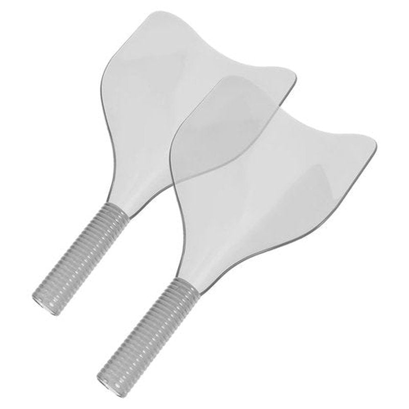 NOLITOY 2pcs Barber Shield, Plastic Haircut Cover Mask Protector Masks for Salon Hairdressing Makeup (Blackish)