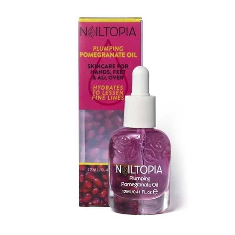 Nailtopia Fresh Moisturizing and Replenishing Pomegranate Oil - Cuticle Oil for Nails - Hydrating Skin and Cuticle Softener - Bio-Sourced - 0.41 oz