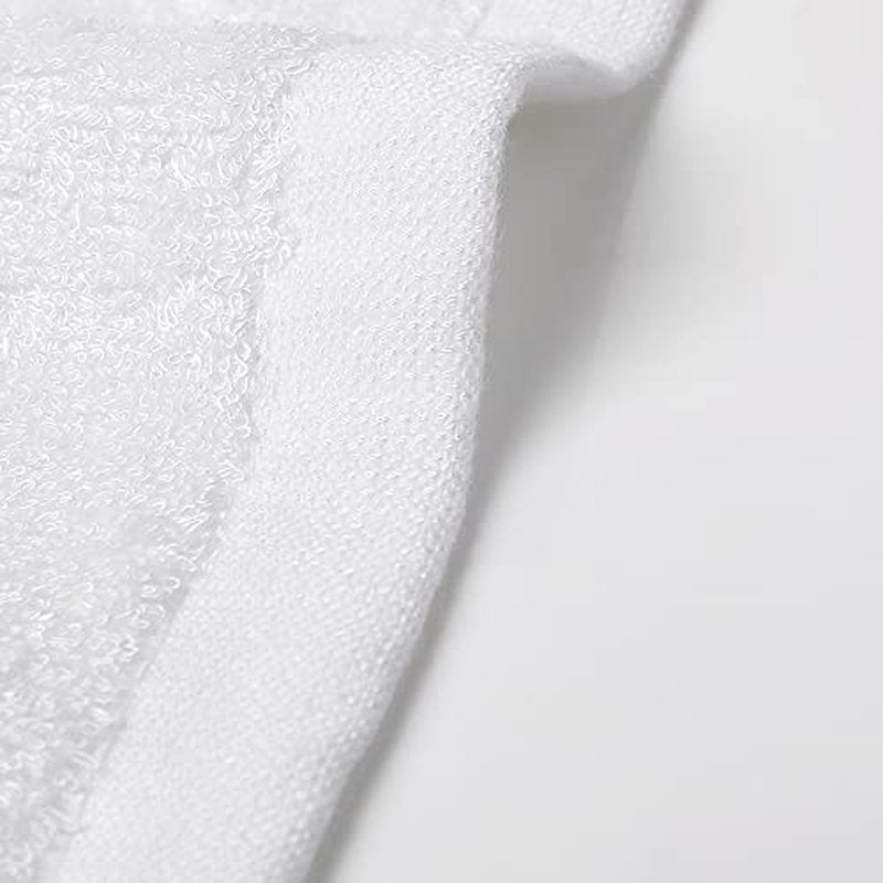 Yoofoss Luxury Washcloths Towel Set 10 Pack Baby Wash Cloth for Bathroom-Hotel-Spa-Kitchen Multi-Purpose Fingertip Towels & Face Cloths - White