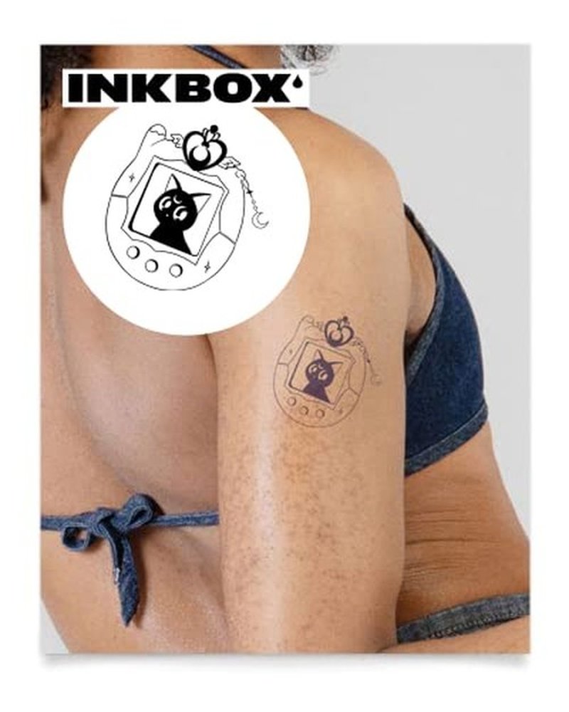 Inkbox Temporary Tattoos, Semi-Permanent Tattoo, One Premium Easy Long Lasting, Water-Resistant Temp Tattoo with For Now Ink - Lasts 1-2 Weeks, I Am Capricorn, 4 x 4 in