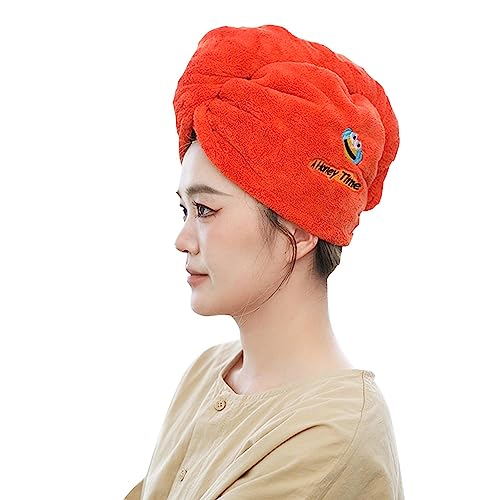 Thick Hair Drying Towels - Rapid Dry Microfiber Wrap for Long Curly Hair | Absorbent Turban for Women & Girls | Great for Bath & Shower