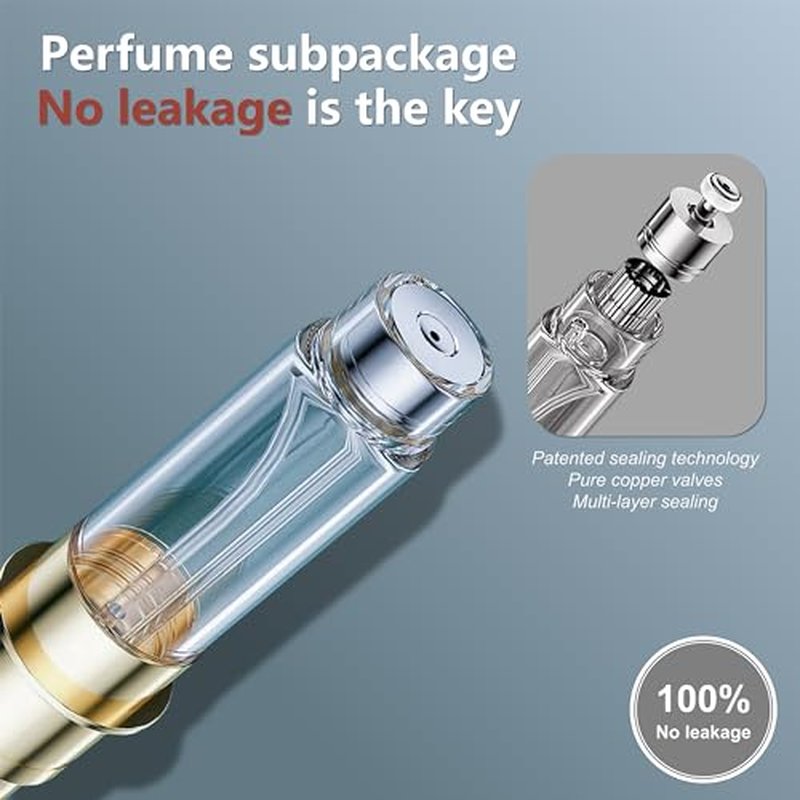Fiwecos Perfume Travel Refillable Bottle Cologne Portable Atomizer Fragrance Scent Sprayer Pump Fill from Bottom Mini Pocket Size 5ml for Travel Essentials & Best Gift (Black)