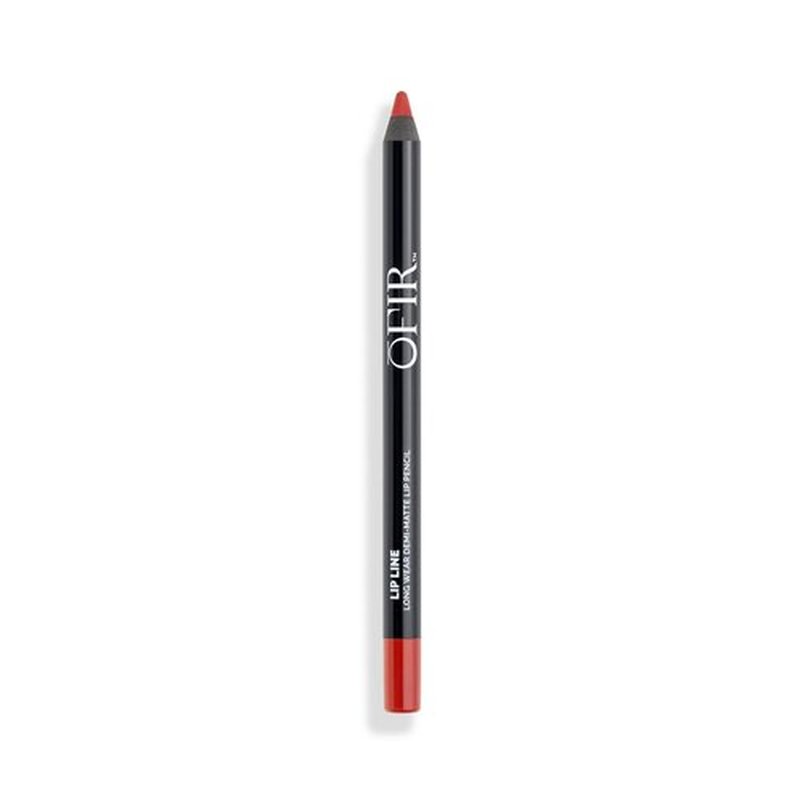 OFIR Longwear Demi-Matte Lip Line | Smudge-Proof, Easy Glide, Hydrating, Long-Lasting Color, Precise Application, True Red Lip Liner Pencil for Defined Lips | 0.042 OZ