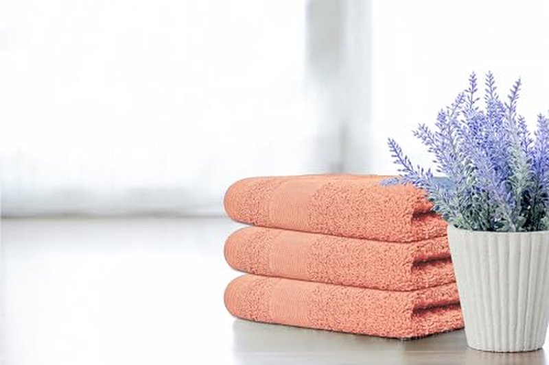Premium Wash Cloths Pack of 12 (13" x 13" Inches)- 100% Combed Ring Spun Cotton WashCloth - Luxury Washcloths – Ultra Soft Face Towels - Highly Absorbent Wash Cloth for Face (Grey) (Coral)