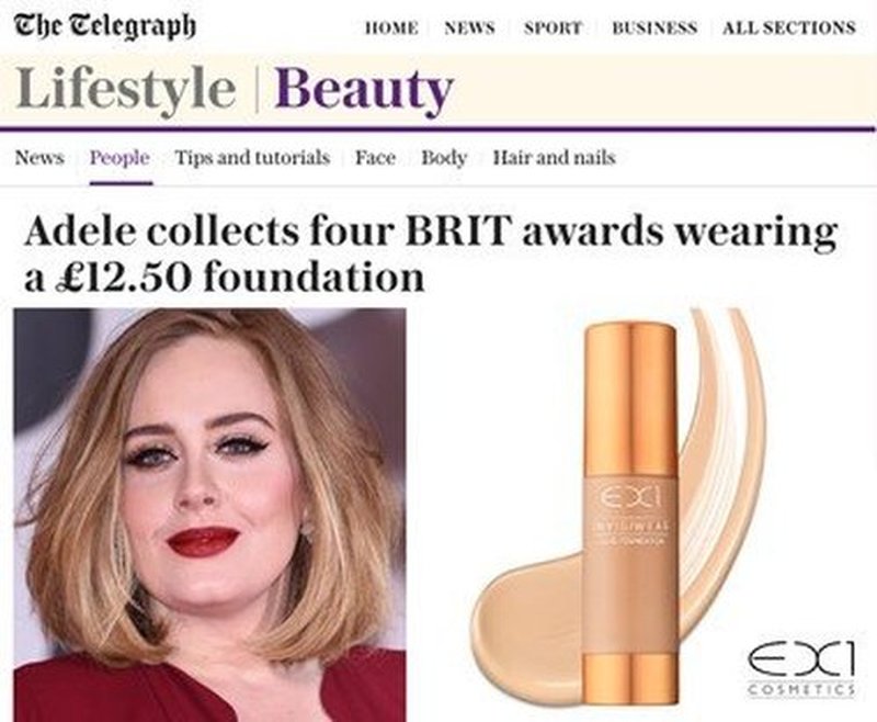 EX1 Cosmetics Invisiwear Liquid Full Coverage Foundation Makeup Shade 3.5 - Vegan, Oil and Fragrance Free, Dermatologically and Clinically Tested