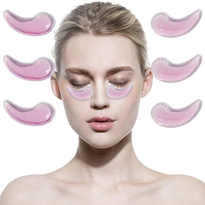 Eye Pad, Gel Eye Pad, Cooling Eye Pads, Gel Eye Mask,Gel Ice Pack, Cooling Ice Eye Masks, Hot Cold Eye Mask, Eye Ice Pack, Gel Eye Mask for Puffy Eyes, Migraine (6)