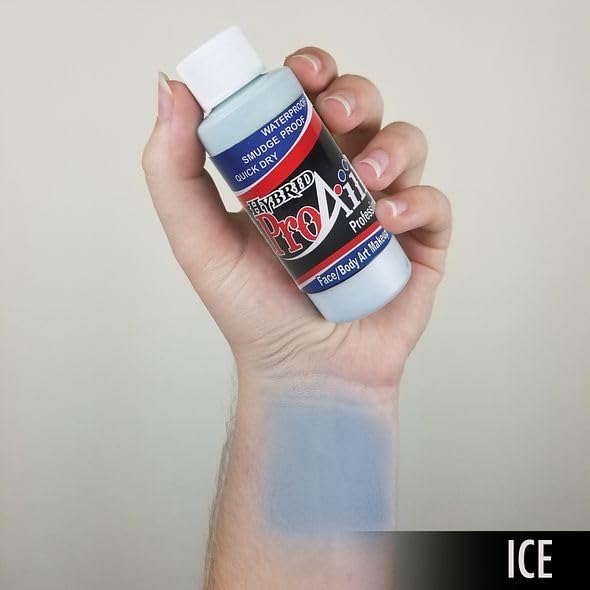 ProAiir Face and Body Painting Makeup - 2oz (60ml) Zombie Ice
